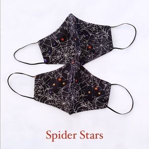 Halloween spider stars face mask